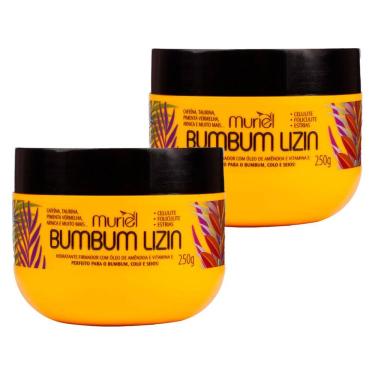 Imagem de Kit 2 und Hidratante Firmador Muriel Bum Bum Lizin 250G