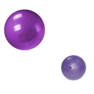 Imagem de Kit Pilates - Bola Suiça 65Cm + Overball 25Cm