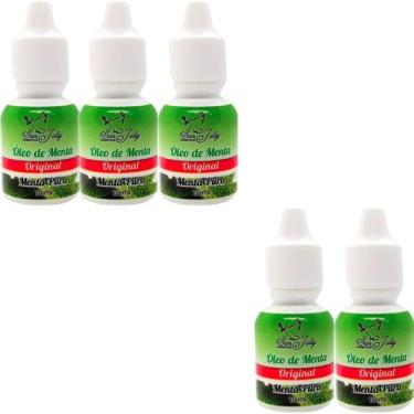 Imagem de Óleo de Menta San Jully Menta Pura Frasco 10ml Kit 5 Unidades