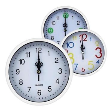 Imagem de Relógio de Parede Quartz - 16cm Diâmetro - Ref: cb1502 - Moment