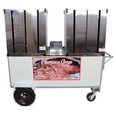 Imagem de Carrinho Churrasco Grego Cefaz Duplo 2 Espetos BL38P-GS