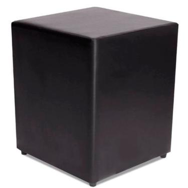 Imagem de Puff Quadrado Courvin Preto 35x35x45cm Decorativo bf Colchões
