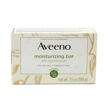 Imagem de Barra hidratante Aveeno Naturals para pele seca 100g (pacote com 8)