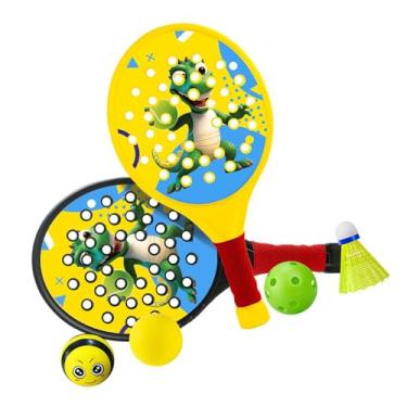 Imagem de Vaveren 2 peças crianças raquetes padel raquetes manuseio ergonômico de raça de tênis de tênis de pás práticas para iniciantes para iniciantes esportes