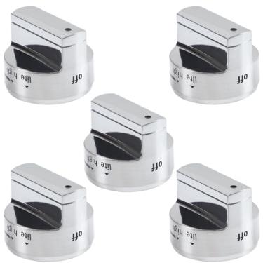 Imagem de W11101439 W10858251 Manípulo de queimador de fogão a gás Whirlpool Maytag AP6238046 PS12074638 Puxador de queimador de superfície, MGR6600FZ0 MGR6600FB0 MGR6600FZ1 MGR7700LL Z1 MGR. 6600FW0 (5 peças)