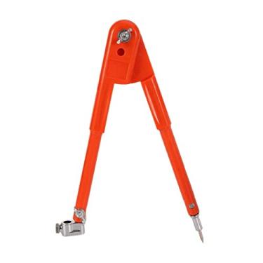 Imagem de Bússola de desenho, bússola para carpinteiro com suporte de lápis de asa para desenho geométrico, desenho laranja