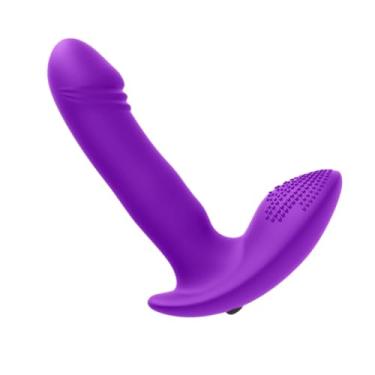 Imagem de Vibrador Penetrável com Textura e Bullet (Roxo)