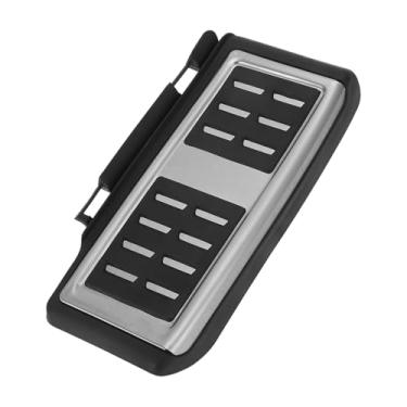 Imagem de REPAIROCK 1 peça de cobertura de pedais de apoio para os pés almofadas de pedal descanso de pé capa de pedal morto para Volkswagen Touran 2017-2021 aço inoxidável, plástico prateado