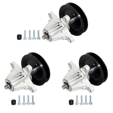 Imagem de TENGMUJX Conjunto de eixo de substituição Cub Cadet MTD Troy Bilt 918-06978,618-06978 Fit MTD 137.2 cm Deck with Craftsman T8400 G8400 Z6660 (pacote com 3)