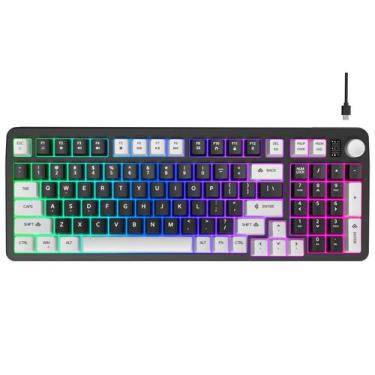 Imagem de Teclado para jogos Hofotek com 96% de membrana cremosa com fio e botão