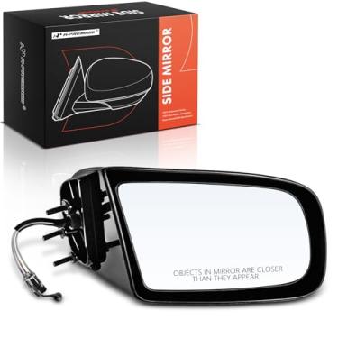 Imagem de A-Premium Espelho retrovisor traseiro externo preto não dobrável do lado do passageiro - Compatível com Buick Regal 1988-1996 e Chevrolet Lumina 1990-1994 e Pontiac Grand Prix 1990-1996