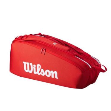 Imagem de Raqueteira Wilson Super Tour 6PK - Unissex, Unico, Vermelho