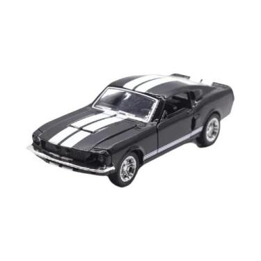 Imagem de Azul 1967 Ford Shelby Mustang GT500 Escala 1:32 Modelo Fundido Carro D