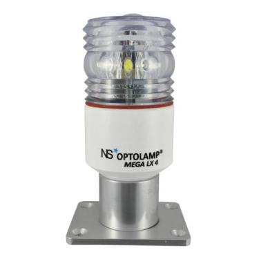 Imagem de Luz Estrobo P/ Lanchas 4 Em 1 Led Optolamp Mega Lx IV Branco