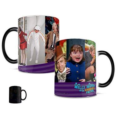 Imagem de Morphing Mugs Willy Wonka and the Chocolate Factory - Personagens - Uma caneca de cerâmica sensível ao calor que muda de cor de 325 ml - Imagem revelada quando um líquido quente é adicionado!