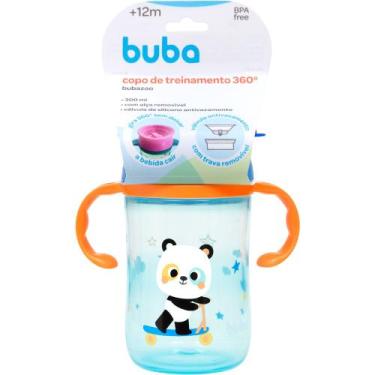 Imagem de Copo de Treinamento BUBA com Alça Removível 360 - Zoo Panda 300ml