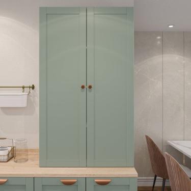 Imagem de Armário Alto Aéreo 2 Portas 135Cm Arizona Branco/Menta