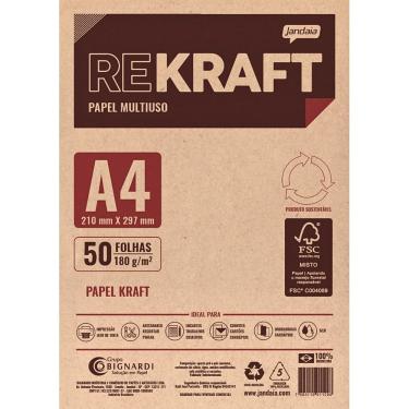 Imagem de Papel Kraft Multiuso A4 180g-m² 50 Folhas Jandaia
