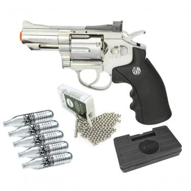 Imagem de Revólver Pressão Co2 Full Metal Rossi Niq 2,5 4,5 Kit5