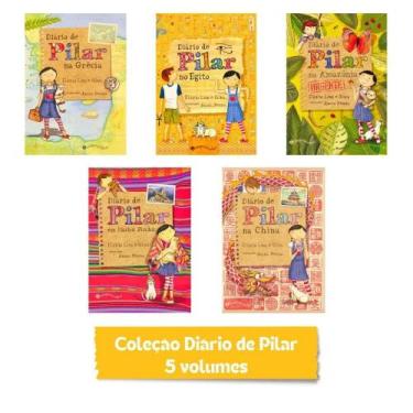 Imagem de Coleção Diário De Pilar - 5 Livros: Grécia, Egito, Amazônia, Machu Pic