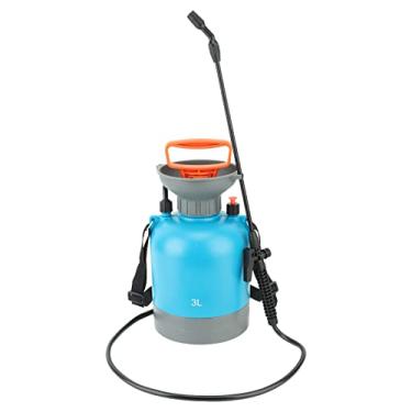 Imagem de Topincn Alta Pressão Água Spray Garrafa Alça De Ombro Ajustável para Plantas Limpeza Pulverizador De Pressão Bomba Portátil (3L Azul)