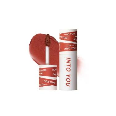 Imagem de INTO YOU Batom Matte, Super Duradouro, À Prova D'Água E De Longa Duração, Com Textura Leve Lama Labial, Uso Duplo Para Lábios Bochechas, Vermelho (Em01)