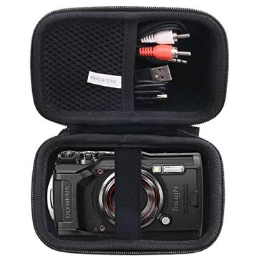 Imagem de JINMEI Estojo Rígido De Transporte Em Eva Compatível Com Câmeras Digitais Olympus Tough Tg-7/Tg-6/Tg-5/Tg-4. (Preto)