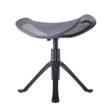 Imagem de Fenteer Sob o apoio de pé de mesa, descanso de pé ajustável ajustável 37cm-45cm Pernas Stand, Cinza