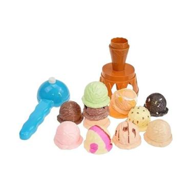 Imagem de Conjunto De Brinquedos De Cozinha Infantil, Empilhamento De Sorvete, B