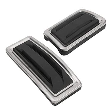 Imagem de Pedal de carro placa de pé de carro 2 peças pedais de freio acelerador descanso de pé liga de alumínio substituição de modificação para XT5 2017-2019