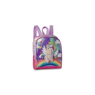 Imagem de Lancheira Térmica Infantil Unicórnio, 20x23x11cm, 5L, Alça Regulável, Rosa