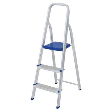 Imagem de Escada Doméstica em Alumínio 3 Degraus Mor