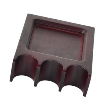 Imagem de Aymzbd Suporte para Taco de Sinuca, Ferramenta de Descanso para Snooker com Suporte para Giz Contra a Mesa, Suporte para Taco de Bilhar, Garra para Taco de M, Vermelho