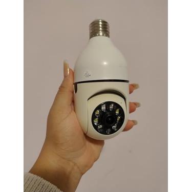 Imagem de Câmera IP WIFI Giratória 360° Full HD, Lâmpada, Visão Noturna Colorida, Áudio Bidirecional e Controle Remoto via Celular