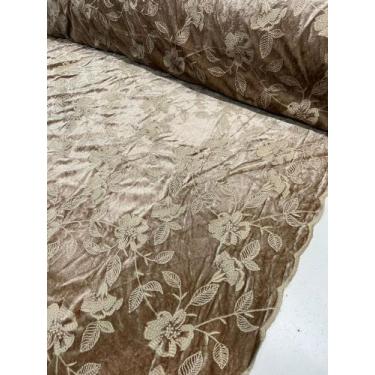 Imagem de Tecido Veludo Bordado Qualidade Premium (1m x 1,5m) - Impacto tecidos,