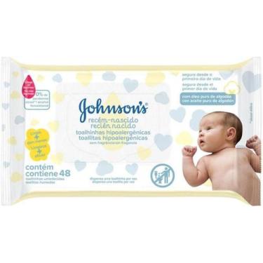 Imagem de Lenço Umedecido RecémNascido sem Fragrância Johnsons 48 unidades