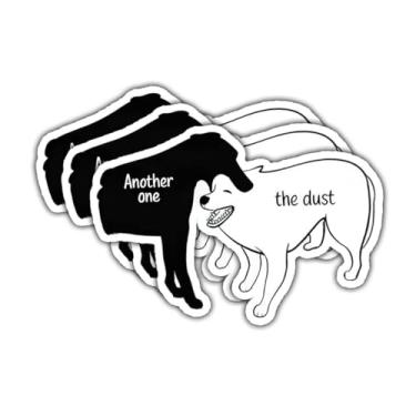 Imagem de Adesivo de vinil com 3 peças Another One The Dust – Adesivo de vinil engraçado meme à prova d'água para laptop, garrafa de água, copo, notebook, skate – presente para amantes de memes, adultos