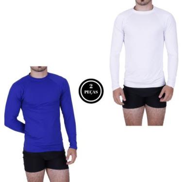 Imagem de Kit 2 Camisa Térmica Segunda Pele Proteção Solar UV 50+ Masculina - c4