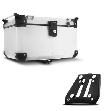 Imagem de Baú Moto Alumínio Top Case 48 Litros + Base de Fixação Tiger 1200 2014