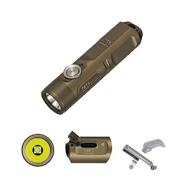 Imagem de RovyVon Lanterna Aurora A3 Pro 6500K LED chaveiro, 700 High Lumen Super Bright com tamanho EDC Mini, dispositivos pequenos resistentes a arranhões, 5 modos, recarregável micro USB, melhor para bolso de presente externo