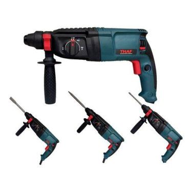 Imagem de Furadeira De Impacto E Martelete Percutor Thaf 11253 Cor Azulturquesa 