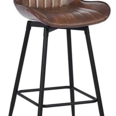 Imagem de Cadeira Banqueta Bar Em Madeira E Aço 100X44X26Cm Ergonomic - Brazil H