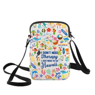 Imagem de WZMPA Bolsa tiracolo Hawaii Vacation Hawaiian Gifts I Don't Need Therapy I Just Need To Go Hawaii Shoulder Bag Hawaii Merch, Go Hawaii -Cb