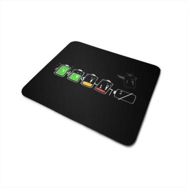 Imagem de Mouse Pad Quadrado Antiderrapante Fases da Bateria - PoloCat Acessorio