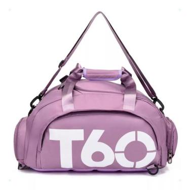 Imagem de Bolsa Academia Fitness T60 Impermeável Espaçosa Cor Lilás