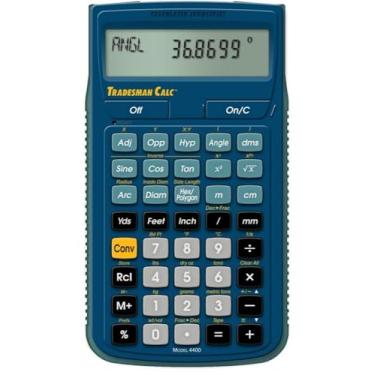 Imagem de Calculated Industries 4400 TradesmanCalc Technical Trades Trigonometria e geometria matemática e conversão ferramenta para estudantes de tecnologia, soldadores, fabricantes de metal, engenheiros, desenhadores