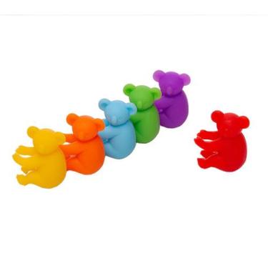 Imagem de Conjunto 6 marcadores de taças koala sortidos silicone - LYOR