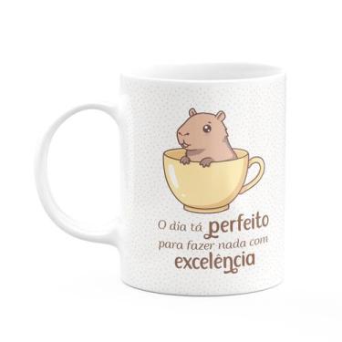 Imagem de Caneca Divertida Capivaras - O dia tá perfeito - JPS INFO