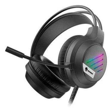 Imagem de Headset Gamer Evolut Lesh Eg-306, RGB LED Rainbow, 50 mm, Omni-direcional, P2, P3, Preto