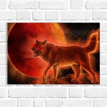 Imagem de Quadro Decorativo Lobo - Arte Aqui, 20x30cm